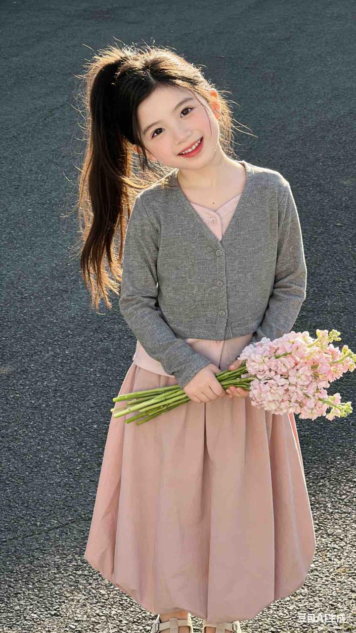 幼儿童装 AI 童装提示词 5 Qwen Image 프롬프트 예시: 幼儿童装场景的 AI 童装图片提示词,适合童装店、小红书图文、电商主图和儿童穿搭内容生成 9:16 竖版氛围图。