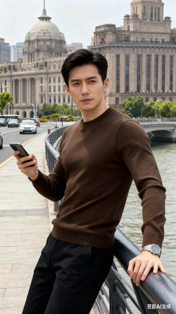 男装对镜自拍 AI 男装提示词 10 Qwen Image prompt example variation 2: 男装对镜自拍场景的 AI 男装图片提示词,适合男装店、小红书图文、电商主图和男士穿搭内容生成 9:16 竖版氛围图。