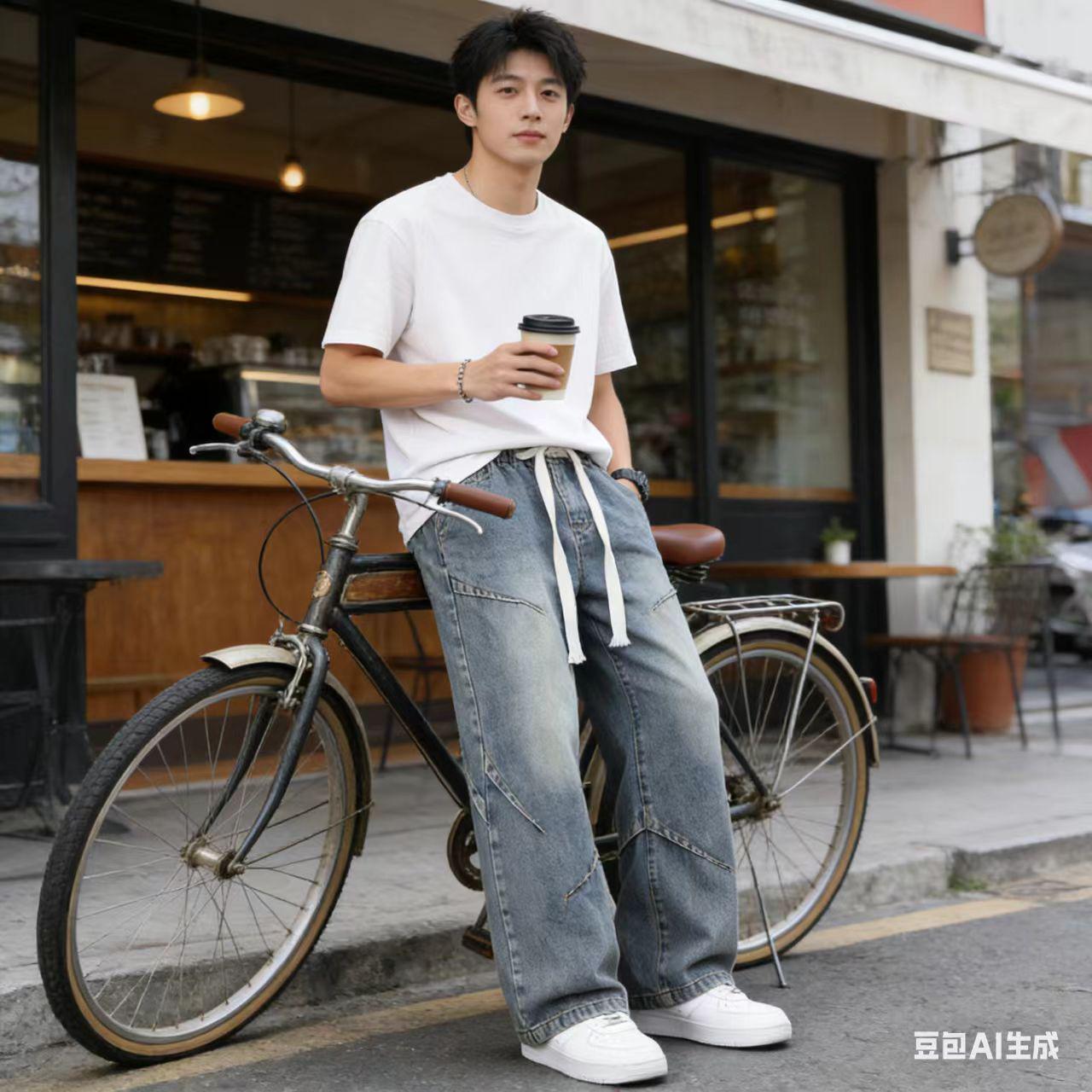 工装机能男装 AI 男装提示词 46 Qwen Image 프롬프트 예시 변형 2: 工装机能男装场景的 AI 男装图片提示词,适合男装店、小红书图文、电商主图和男士穿搭内容生成 9:16 竖版氛围图。
