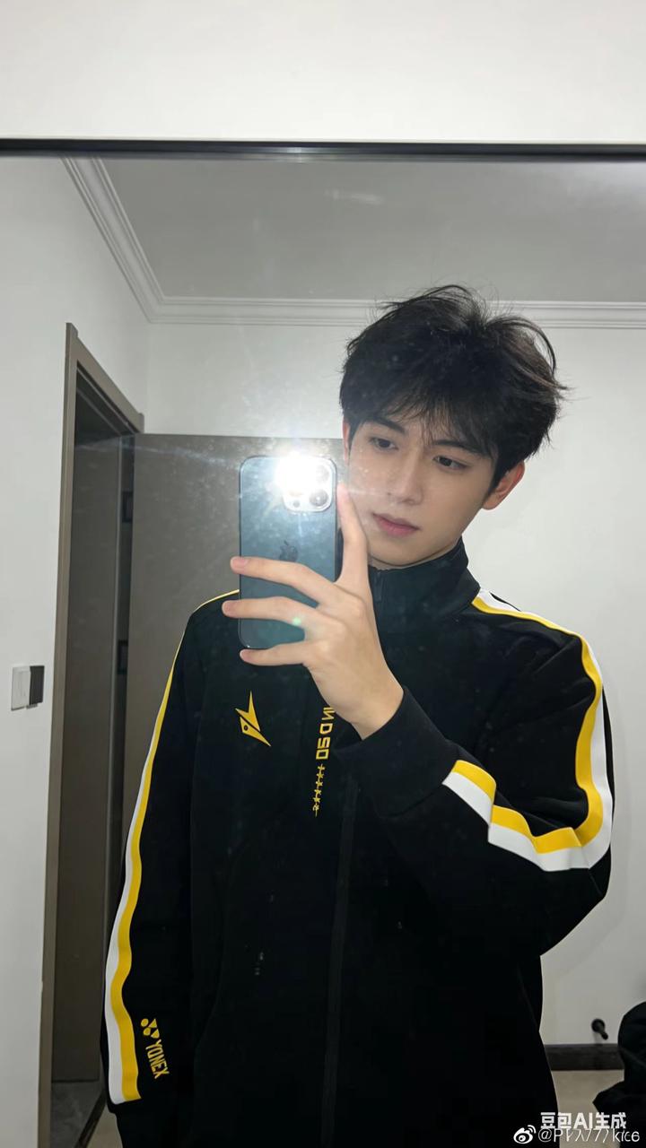 男装对镜自拍 AI 男装提示词 17 Qwen Image prompt example variation 2: 男装对镜自拍场景的 AI 男装图片提示词,适合男装店、小红书图文、电商主图和男士穿搭内容生成 9:16 竖版氛围图。