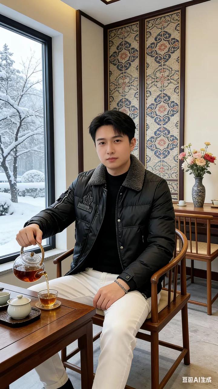 国风男装 AI 男装提示词 1 Qwen Image prompt example variation 2: 国风男装场景的 AI 男装图片提示词，适合男装店、小红书图文、电商主图和男士穿搭内容生成 9:16 竖版氛围图。