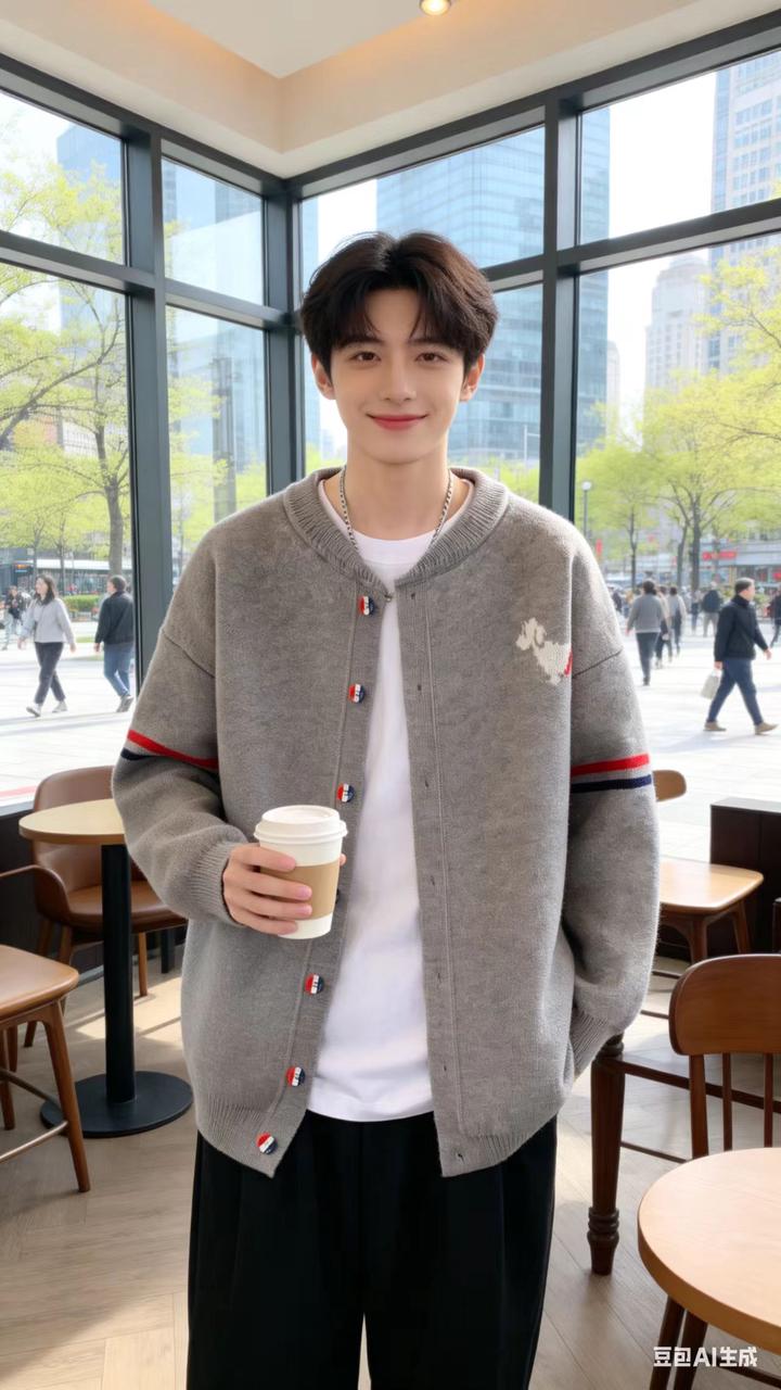 男装街拍 AI 男装提示词 40 Qwen Image prompt example variation 2: 男装街拍场景的 AI 男装图片提示词,适合男装店、小红书图文、电商主图和男士穿搭内容生成 9:16 竖版氛围图。
