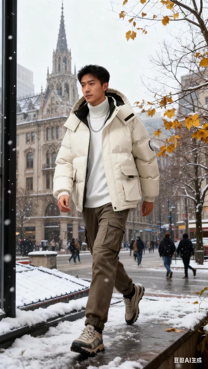 工装机能男装 AI 男装提示词 93 GPT Image 2 prompt example variation 2: 工装机能男装场景的 AI 男装图片提示词,适合男装店、小红书图文、电商主图和男士穿搭内容生成 9:16 竖版氛围图。