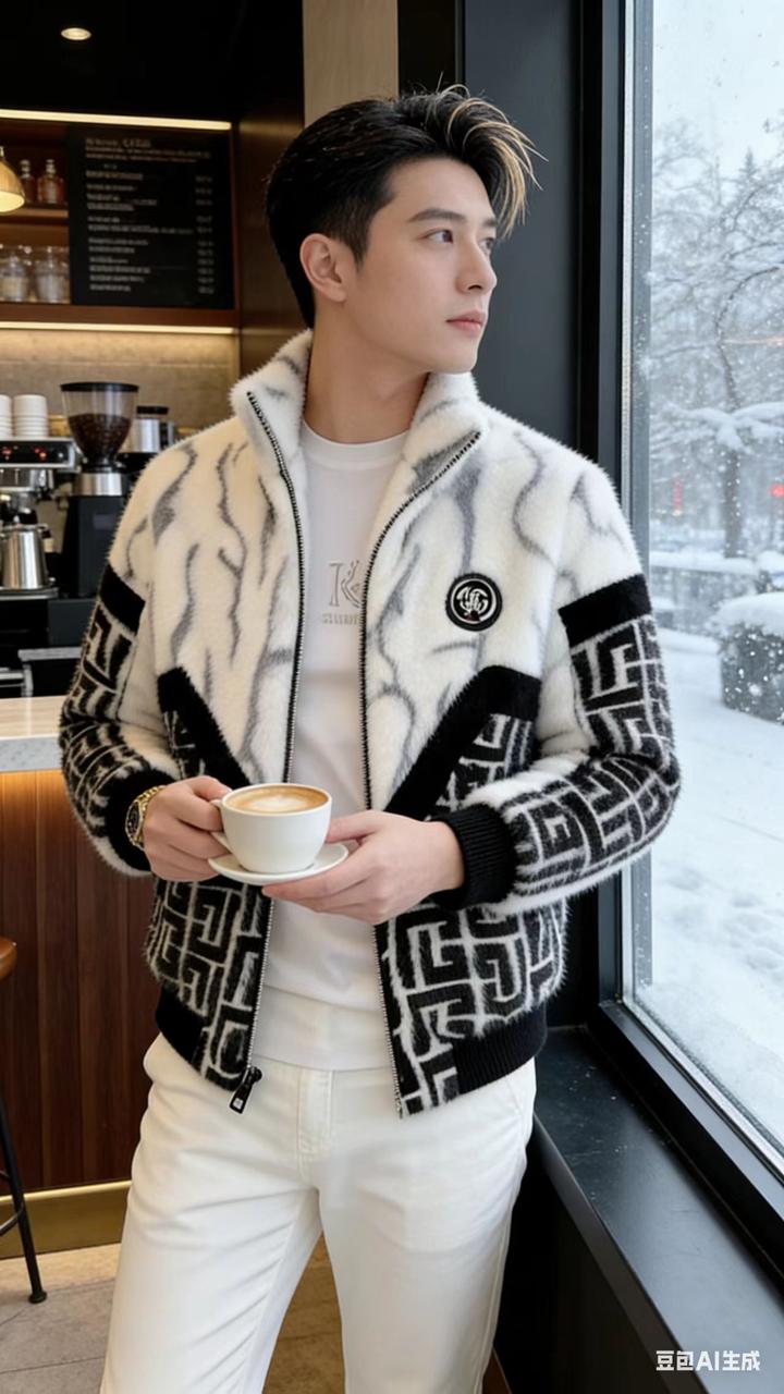 男装写真 AI 男装提示词 24 Qwen Image prompt example variation 2: 男装写真场景的 AI 男装图片提示词,适合男装店、小红书图文、电商主图和男士穿搭内容生成 9:16 竖版氛围图。
