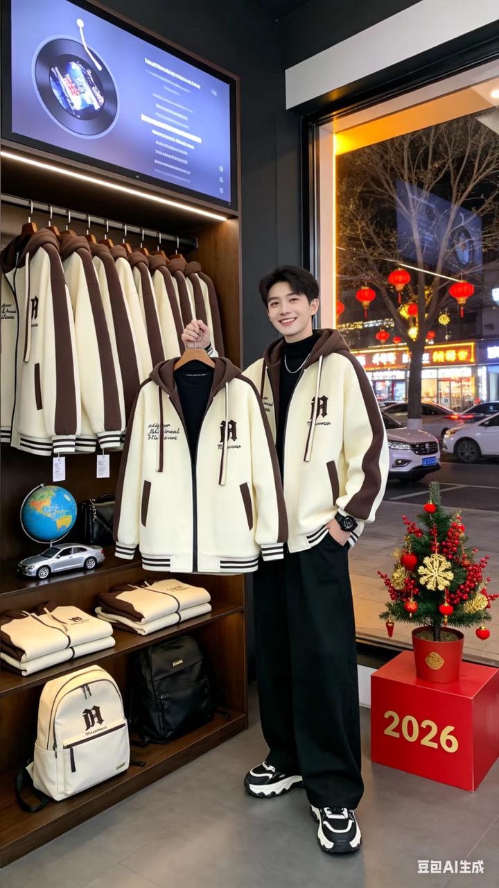 工装机能男装 AI 男装提示词 119 Qwen Image prompt example variation 3: 工装机能男装场景的 AI 男装图片提示词，适合男装店、小红书图文、电商主图和男士穿搭内容生成 9:16 竖版氛围图。