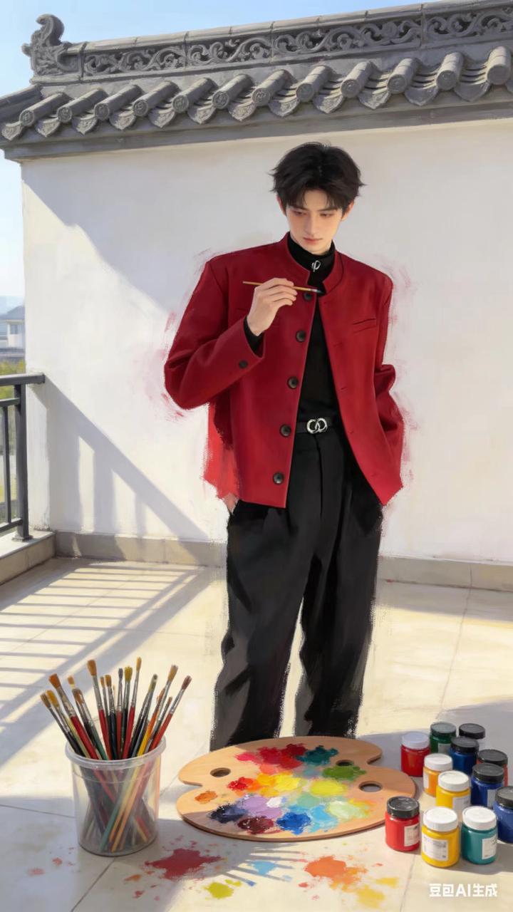 工装机能男装 AI 男装提示词 137 Qwen Image prompt example variation 2: 工装机能男装场景的 AI 男装图片提示词，适合男装店、小红书图文、电商主图和男士穿搭内容生成 9:16 竖版氛围图。