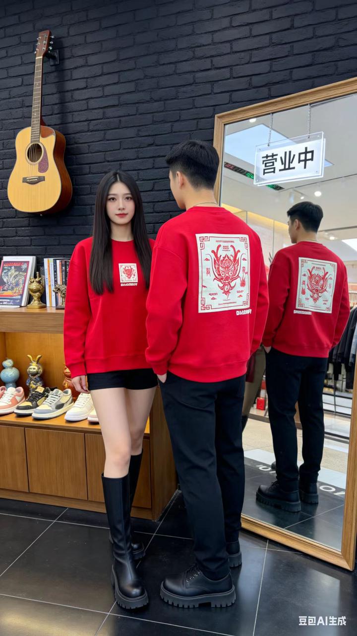 男装对镜自拍 AI 男装提示词 51 Qwen Image prompt example variation 3: 男装对镜自拍场景的 AI 男装图片提示词，适合男装店、小红书图文、电商主图和男士穿搭内容生成 9:16 竖版氛围图。