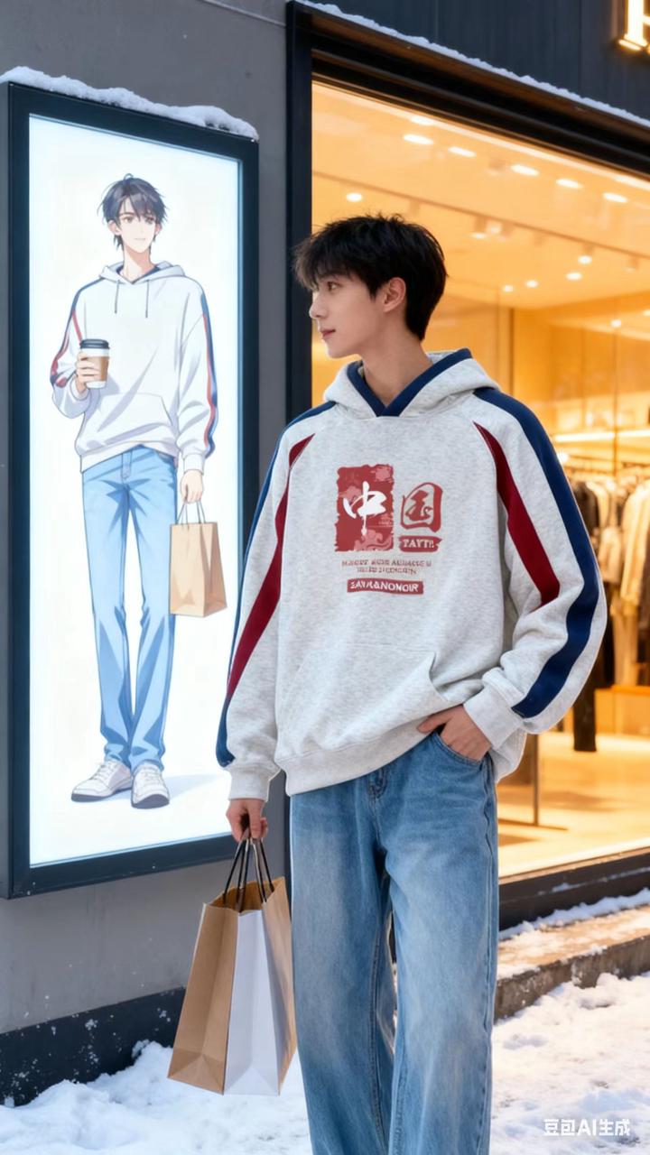 工装机能男装 AI 男装提示词 147 Qwen Image prompt example variation 2: 工装机能男装场景的 AI 男装图片提示词,适合男装店、小红书图文、电商主图和男士穿搭内容生成 9:16 竖版氛围图。