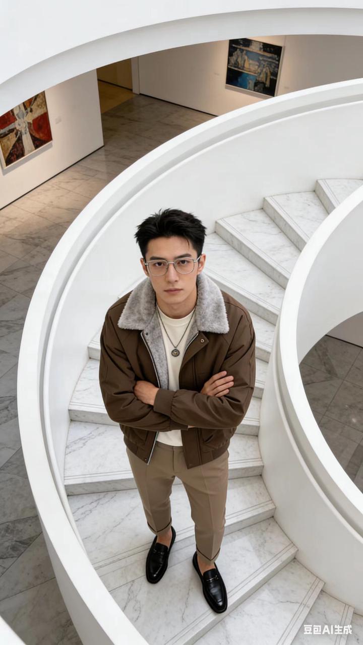 商务通勤男装 AI 男装提示词 56 のQwen Imageプロンプト例 バリエーション 2: 商务通勤男装场景的 AI 男装图片提示词,适合男装店、小红书图文、电商主图和男士穿搭内容生成 9:16 竖版氛围图。