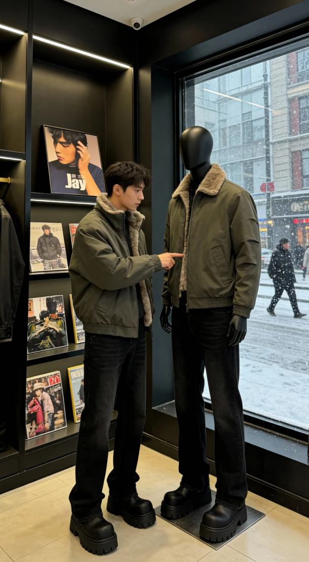 工装机能男装 AI 男装提示词 151 GPT Image 2 prompt example: 工装机能男装场景的 AI 男装图片提示词,适合男装店、小红书图文、电商主图和男士穿搭内容生成 9:16 竖版氛围图。