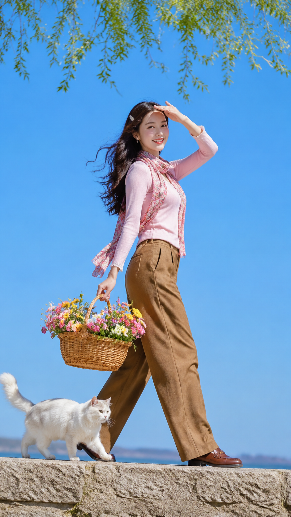 户外少女 AI 女装提示词 1 Qwen Image 프롬프트 예시: 户外少女场景的 AI 女装图片提示词,适合女装店、小红书图文、电商主图和穿搭博主生成 9:16 竖版氛围图。