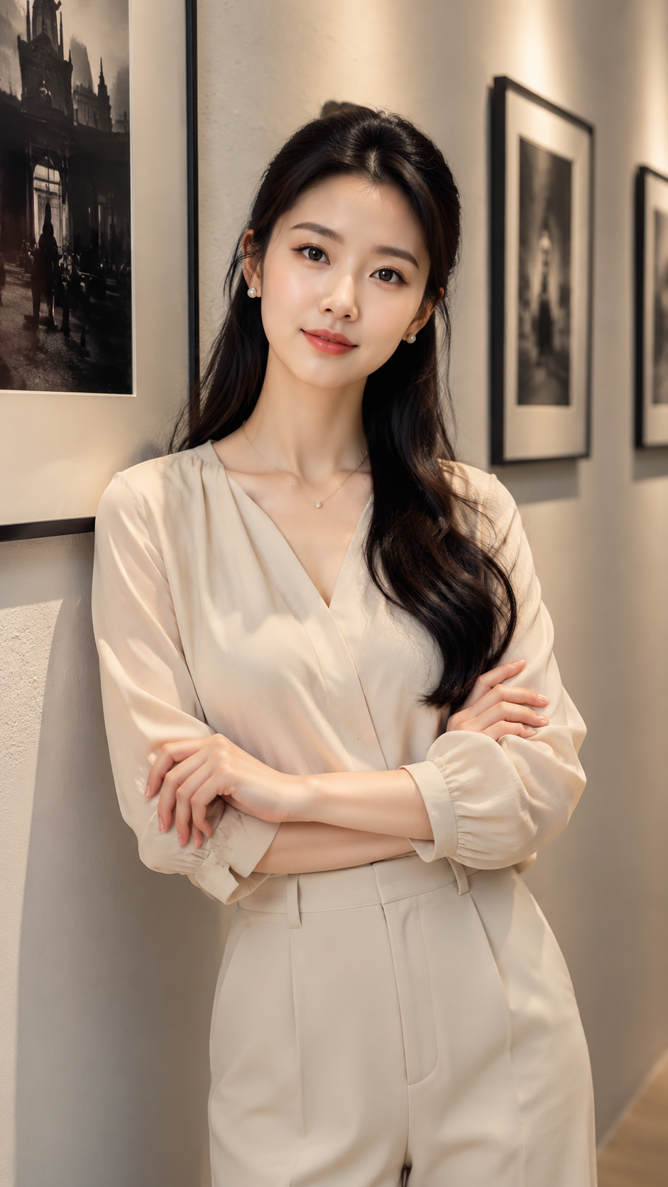 写实风格人像 AI 女装提示词 Qwen Image prompt example: 写实风格人像场景的 AI 女装图片提示词,适合女装店、小红书图文、电商主图和穿搭博主生成 9:16 竖版氛围图。