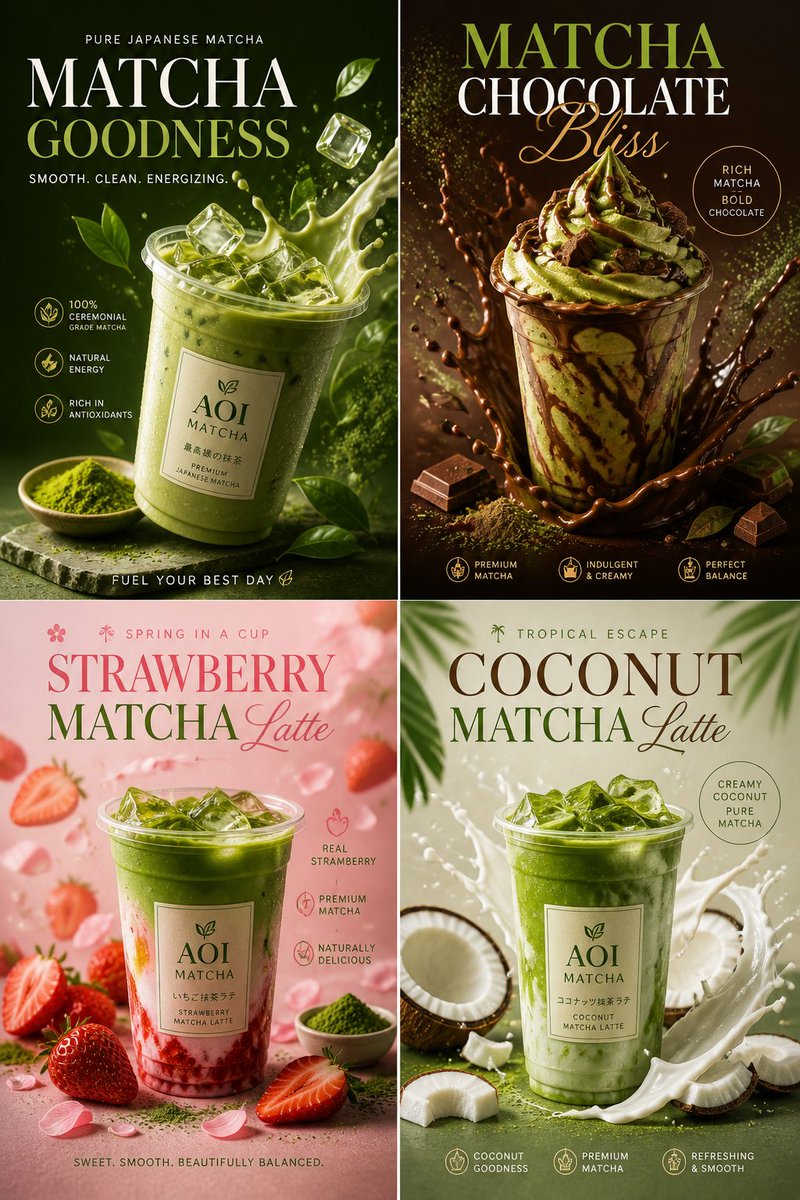 商业食品摄影海报 Qwen Image 프롬프트 예시: 一个可自定义的模板,用于创作超写实食品与饮料海报,包含动态配料、液体飞溅和奢华商业灯光效果。