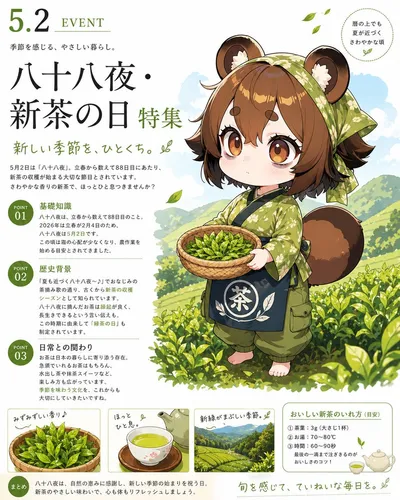 Tanuki 新茶日海报 GPT Image 2 提示词案例