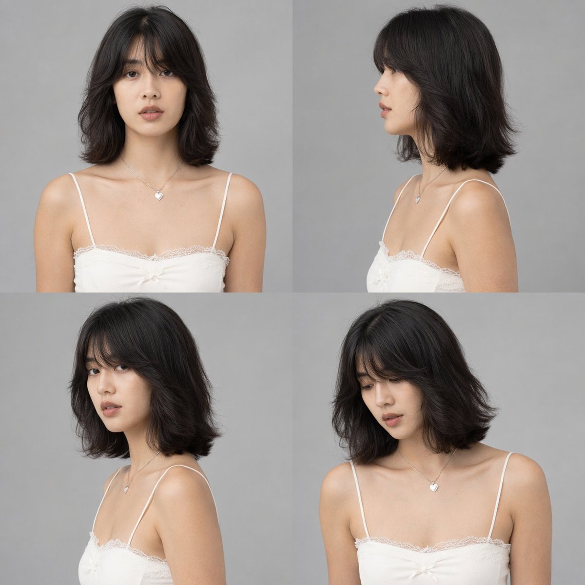 Multi-Angle Studio Character Sheet GPT Image 2 prompt example: Transforms a single reference portrait into a colorized, multi-angle character turnaround sheet with clean studio...