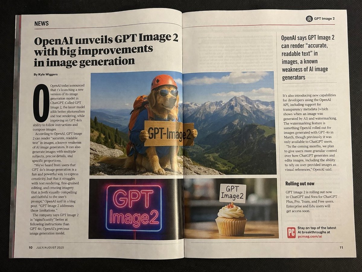 Authentic Magazine Spread Photography Qwen Image 프롬프트 예시: Creates an amateur-style iPhone photo of an open magazine featuring a specific article topic with sharp focus and...