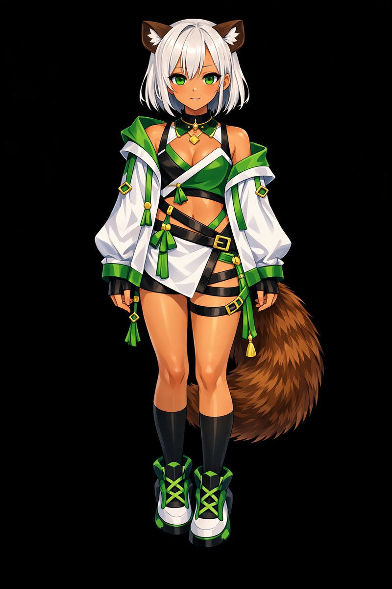 Glossy Anime Shading Transformation Qwen Image 프롬프트 예시: Transforms a flat-colored character reference into a highly rendered, glossy anime illustration with dramatic lighting and...