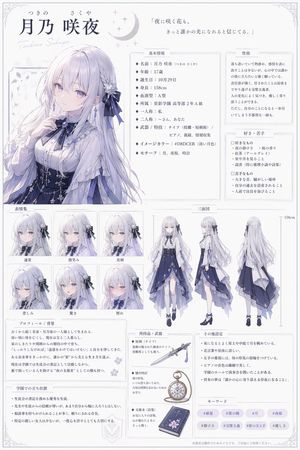 Comprehensive Anime Character Reference Sheet GPT Image 2 prompt example