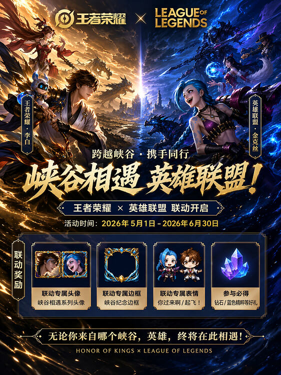 Game Crossover Promotional Poster Qwen Image 프롬프트 예시: A prompt for generating promotional posters for a cross-over event between two popular racing games.