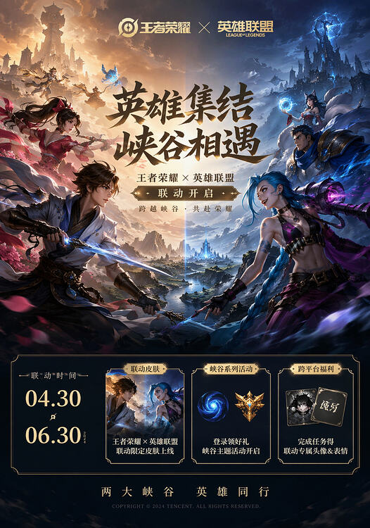 Game Crossover Promotional Poster Qwen Image 프롬프트 예시 변형 2: A prompt for generating promotional posters for a cross-over event between two popular racing games.