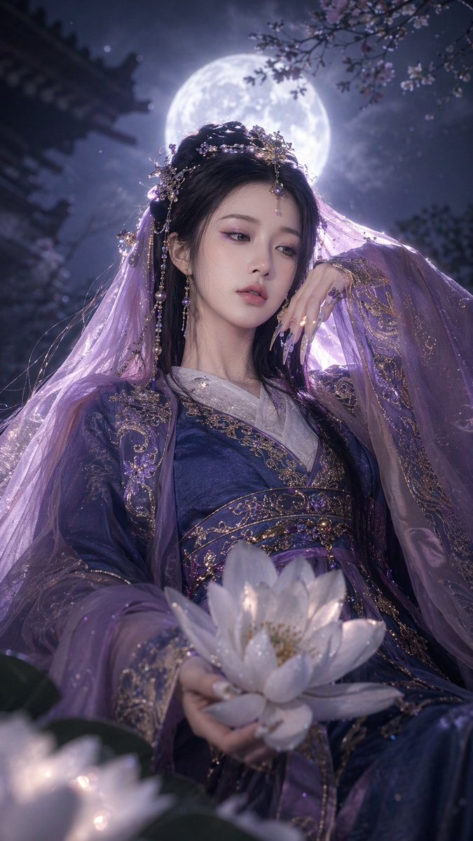 Fantasy Xianxia Portrait Transformation 的 GPT Image 2 提示词示例图：Transforms a standard modern portrait into an ethereal, traditional Chinese fantasy scene with elaborate garments and...