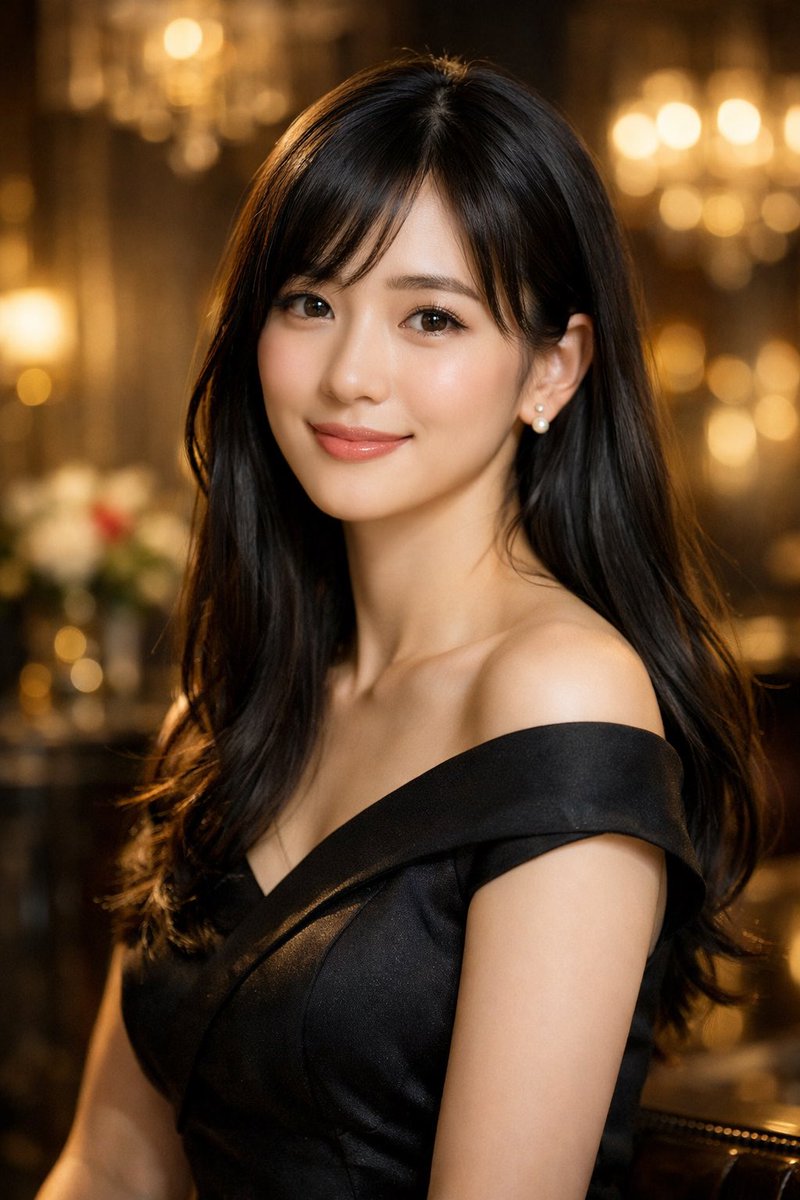 Elegant Photorealistic Female Portrait Qwen Image prompt example: Generates a highly detailed, photorealistic portrait of a woman in an elegant setting with customizable features...