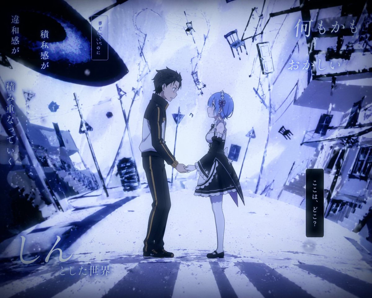 Surreal Anime Couple Illustration with Text Overlays GPT Image 2 prompt example: Generates a melancholic, dreamlike anime scene of two characters holding hands amidst floating...