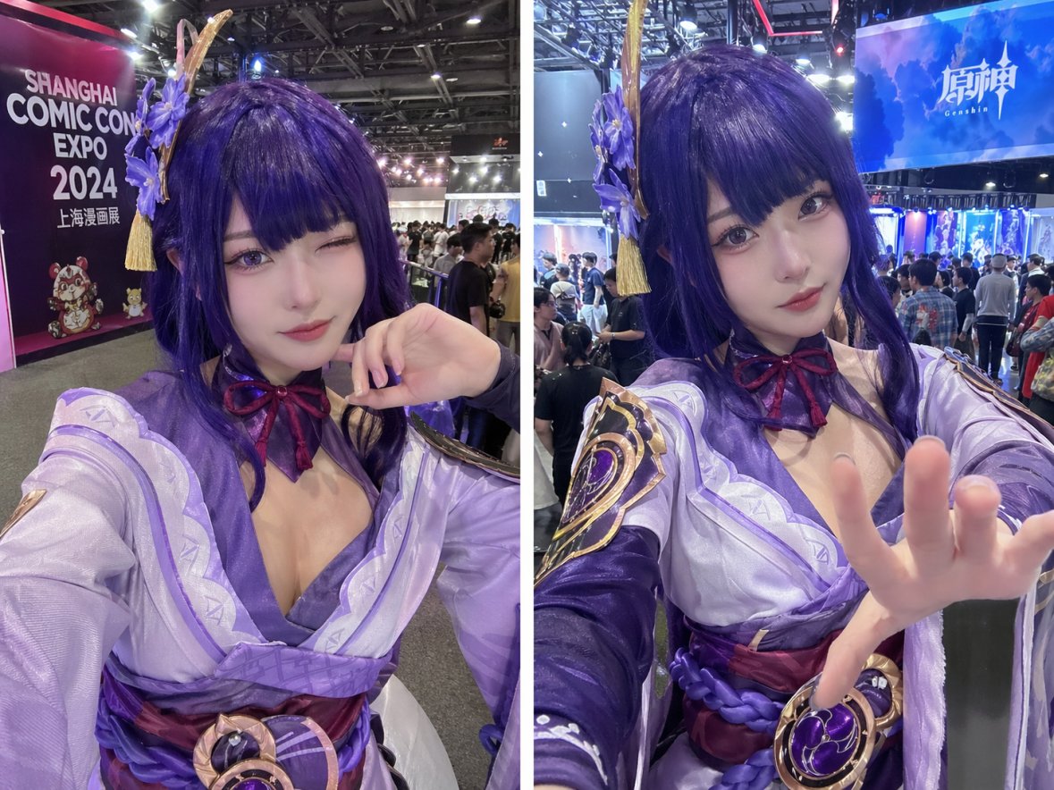 Cosplay Selfie Prompt GPT Image 2 prompt example: A prompt for generating realistic cosplay photography of a specific character at a convention setting.