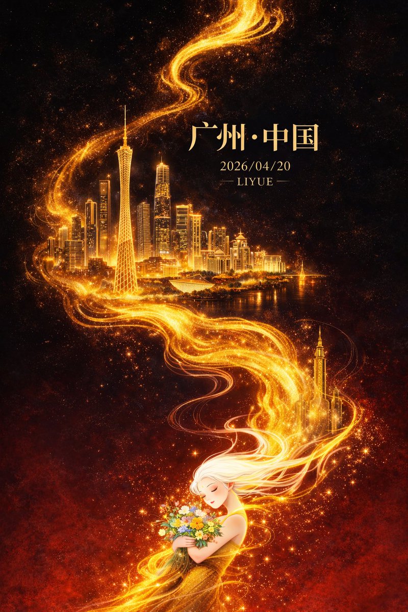 Oriental Fantasy City Poster Qwen Image 프롬프트 예시: A high-end city poster prompt for GPT-Image-2 featuring oriental fantasy elements, golden energy flows, and architectural...