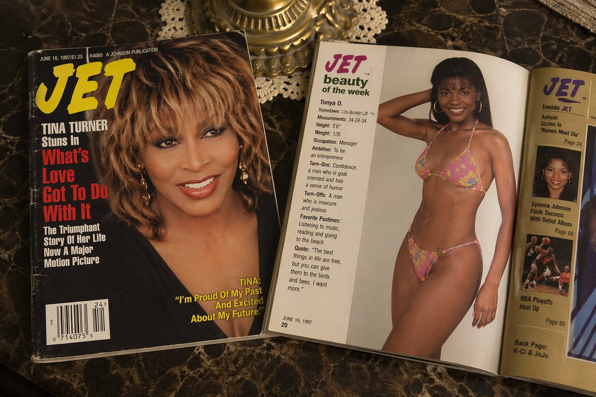 Retro Jet Magazine Cover Scene Qwen Image prompt example: A detailed prompt generating a nostalgic 90s magazine scene on a coffee table with accurate text rendering.