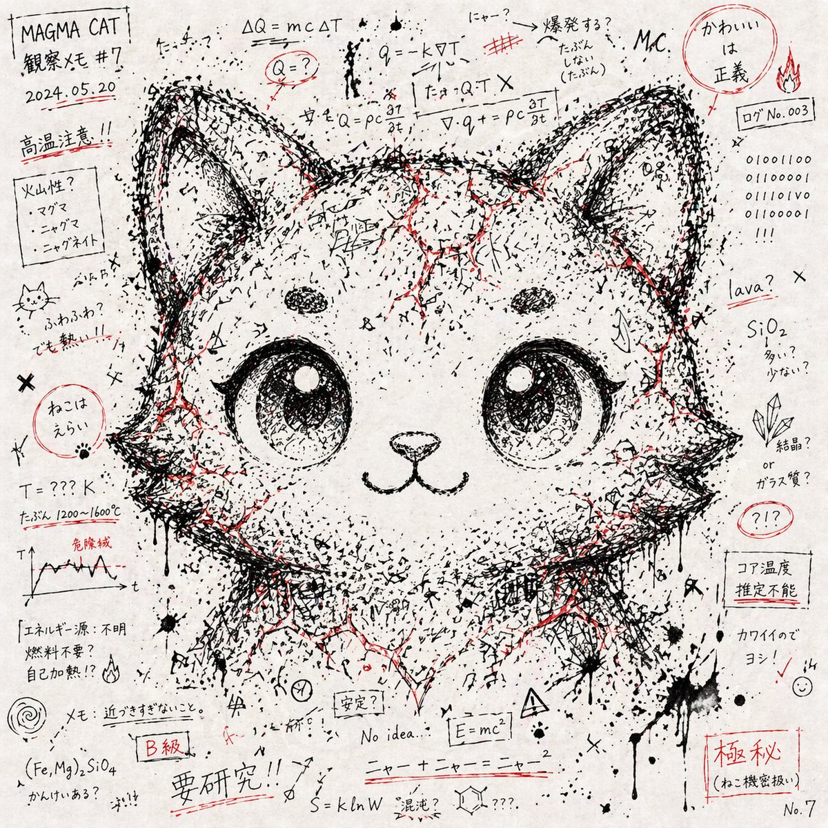 Abstract Chaos Character Art GPT Image 2 prompt example: A highly detailed structured prompt that transforms a character image into abstract art composed of notes and symbols.