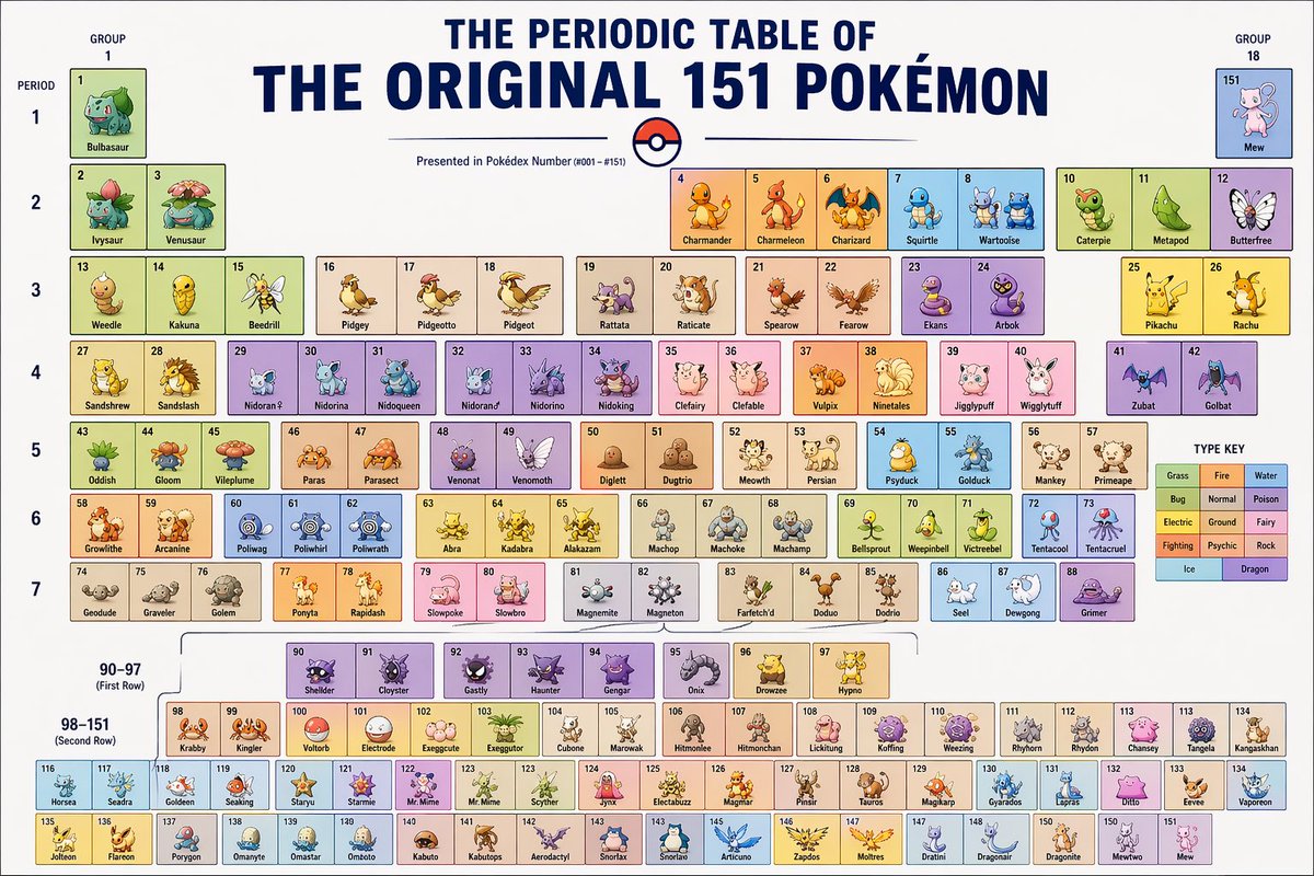 Themed Periodic Table Design 的 GPT Image 2 提示词示例图：Creates a periodic table themed around a specific subject, blending scientific structure with creative character or item sets.