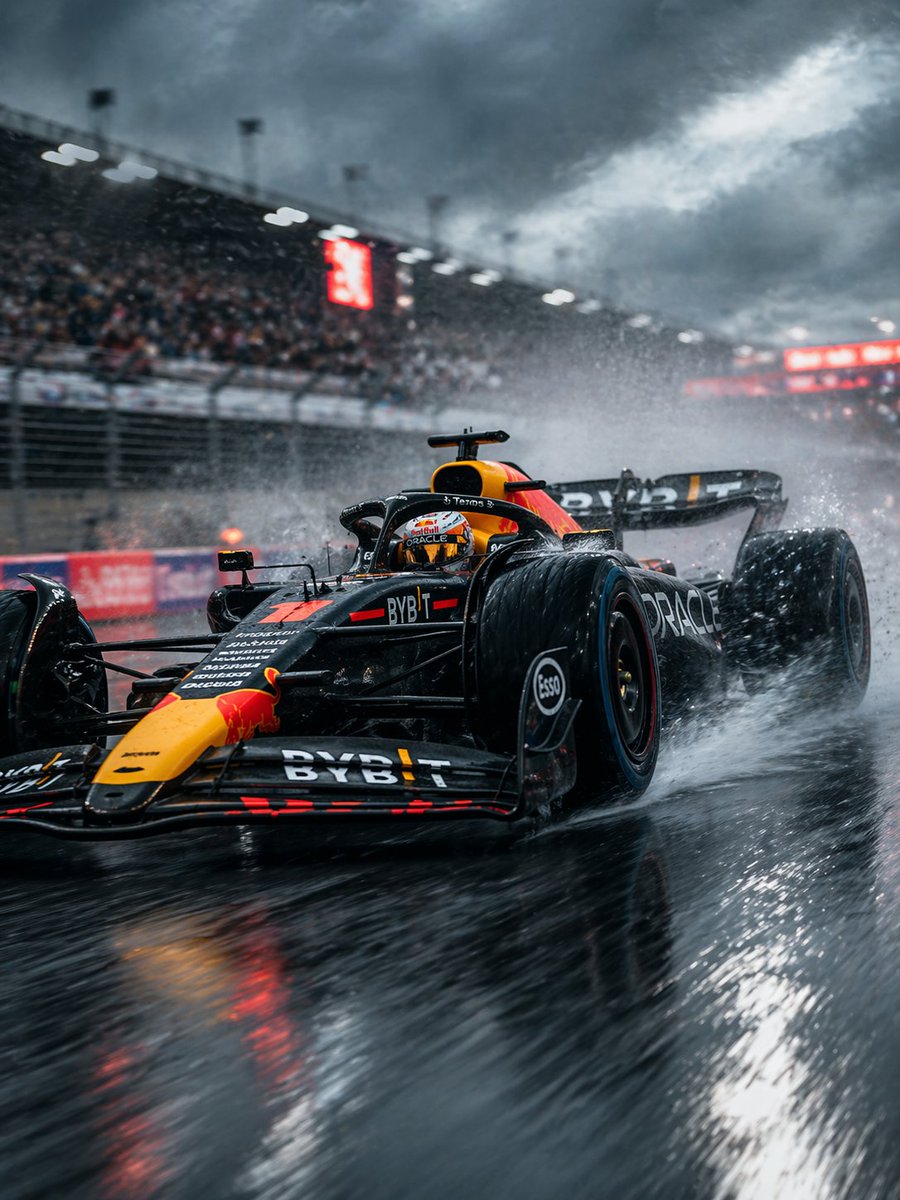 Rain-Soaked Formula Race Car Action Qwen Image 프롬프트 예시: This prompt generates a cinematic, ultra-realistic Formula 1-style racing photo in heavy rain, ideal for sports posters,...