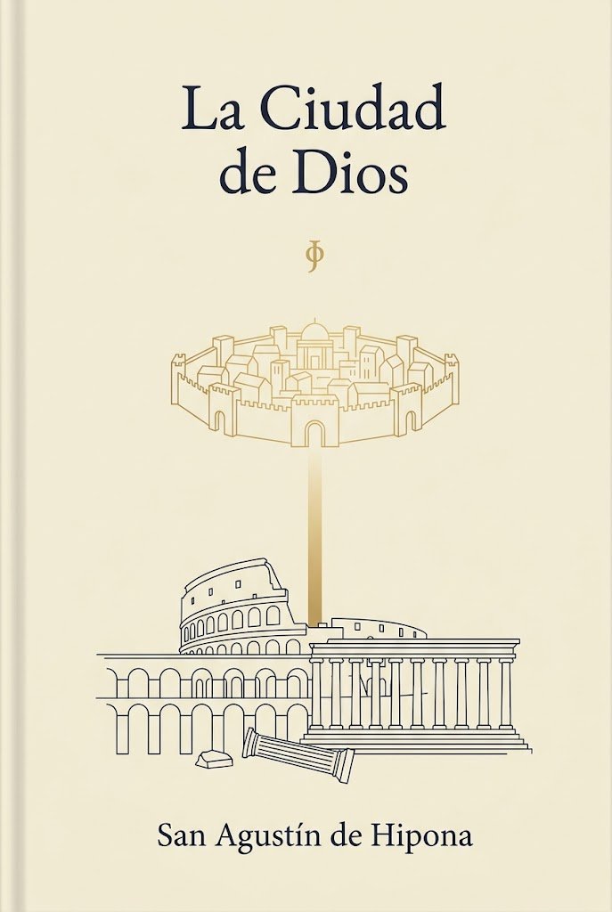 Minimalist Saint Augustine Book Cover GPT Image 2 prompt example: This prompt generates an elegant minimalist cover for a classical religious or philosophical book, ideal for...