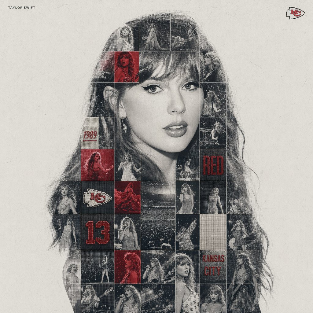 Dual Exposure Sports Graphic のQwen Imageプロンプト例 バリエーション 4: A sophisticated prompt for creating a mixed-media sports tribute poster using silhouette containers, photo-mosaic grids,...