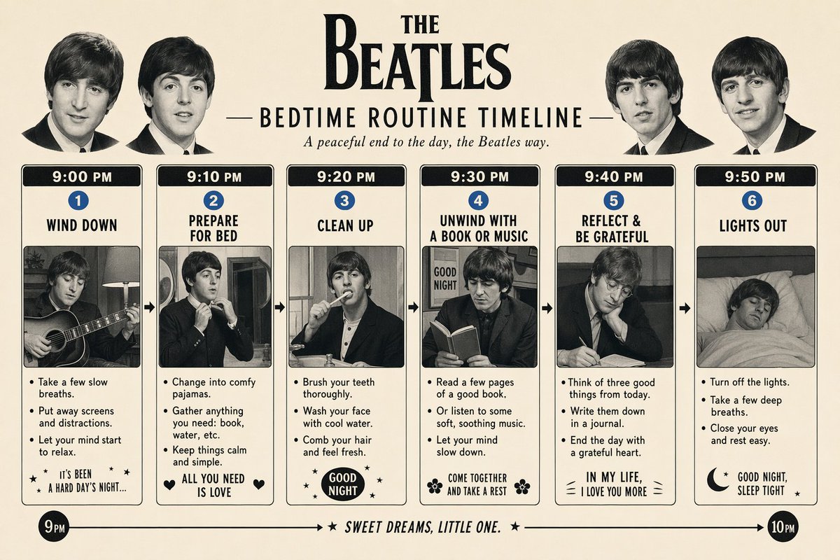 Themed Routine Timeline Infographic 的 GPT Image 2 提示词示例图:A prompt that generates a step-by-step timeline of a routine styled after a specific artistic influence.
