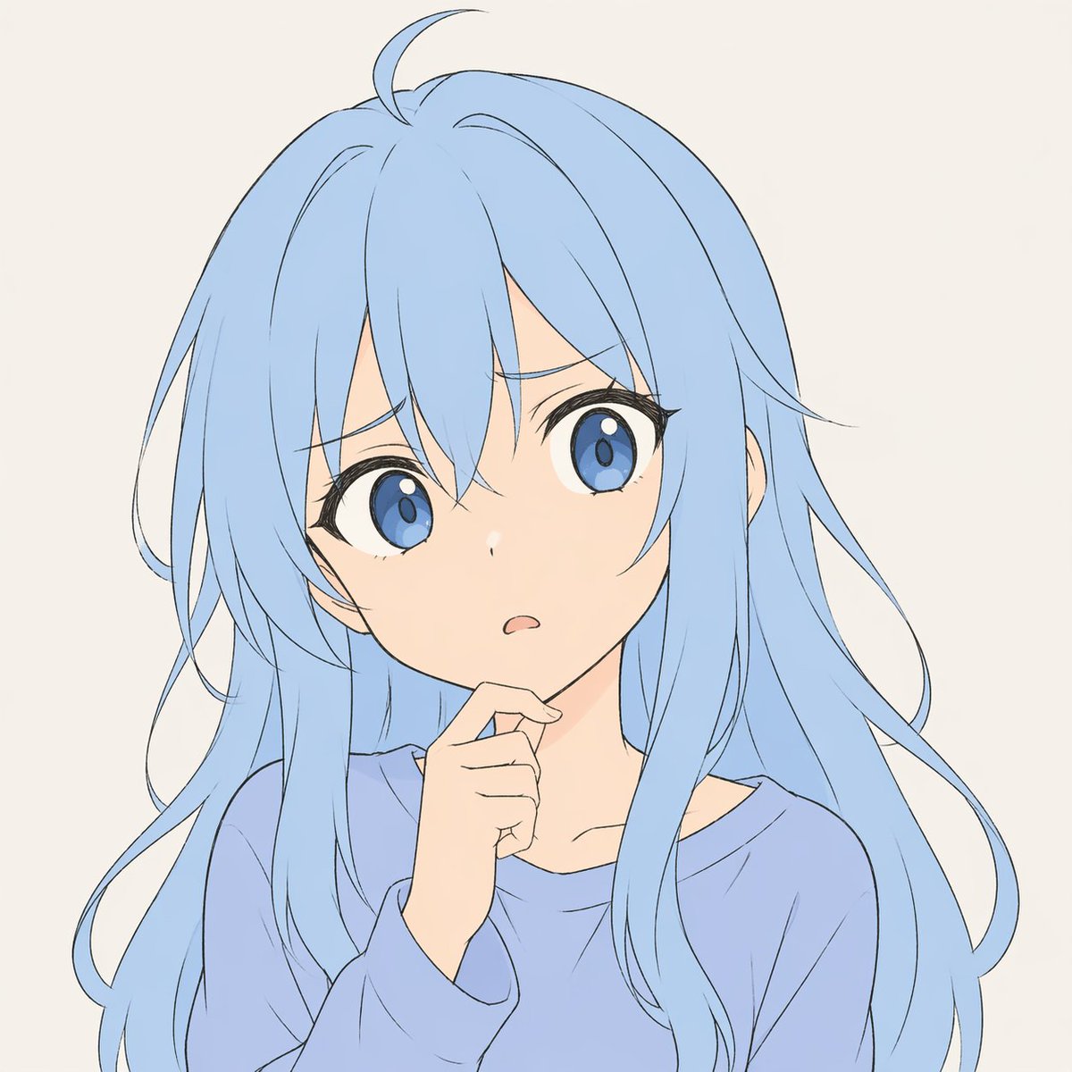 Pastel Anime Character Sketch 的 GPT Image 2 提示词示例图:A detailed prompt for a hand-drawn style anime character with expressive features and a clean, flat pastel aesthetic.