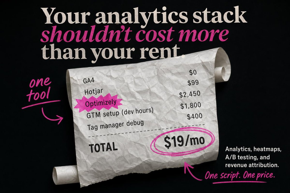 Editorial SaaS Receipt Ad Qwen Image prompt example: This prompt generates a high-contrast startup advertisement featuring a crumpled receipt, bold editorial typography, and pink...