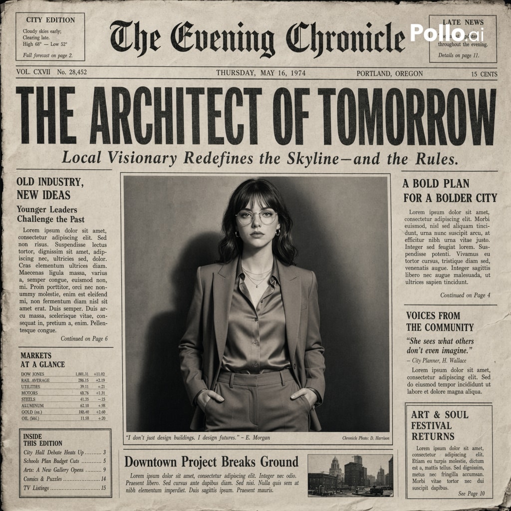 Vintage Newspaper Front Page Generator 的 GPT Image 2 提示词示例图:A highly detailed prompt for creating realistic vintage newspaper designs with customizable headlines and cinematic...