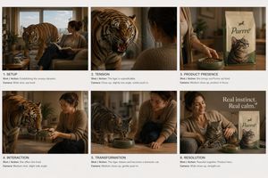 Commercial Ad Storyboard Layout GPT Image 2 prompt example