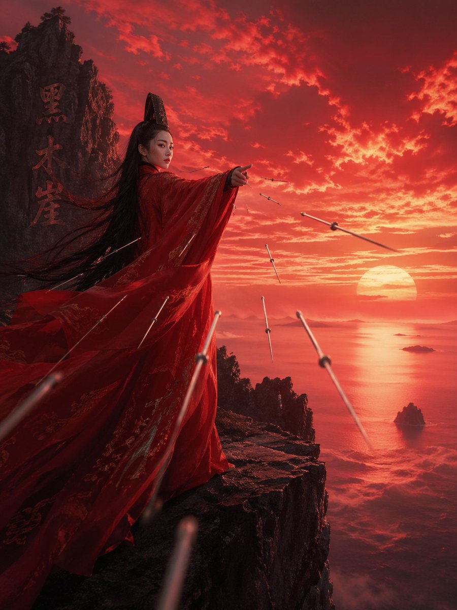 Wuxia Movie Character Posters Qwen Image 프롬프트 예시 변형 2: Prompts for designing movie posters featuring the character Dongfang Bubai in a traditional Wuxia aesthetic.