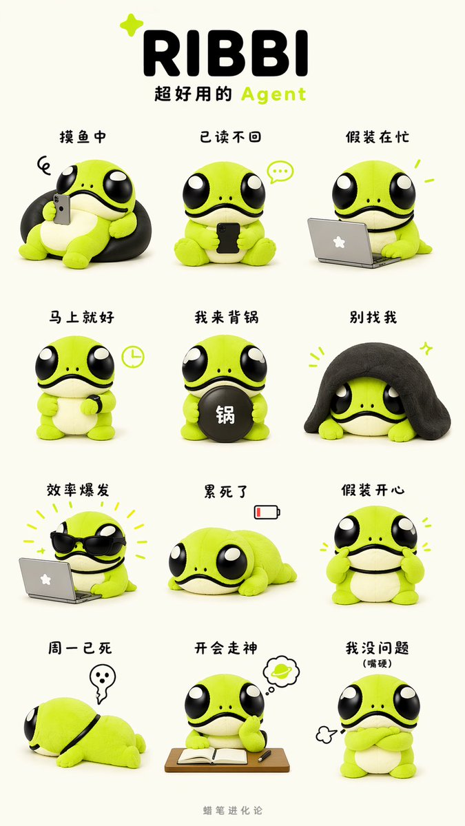 IP Branding and Merchandise Design のQwen Imageプロンプト例 バリエーション 3: A comprehensive prompt for generating full branding assets, stickers, and plushie concepts for an existing...