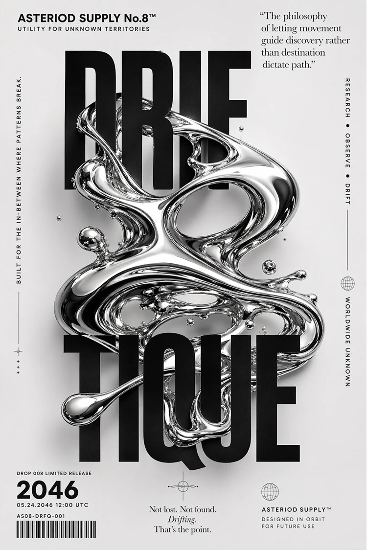 Futuristic Brand Visual Manual のQwen Imageプロンプト例 バリエーション 4: A detailed prompt for creating a sophisticated brand visual manual that balances toy-like energy with high-end tech...
