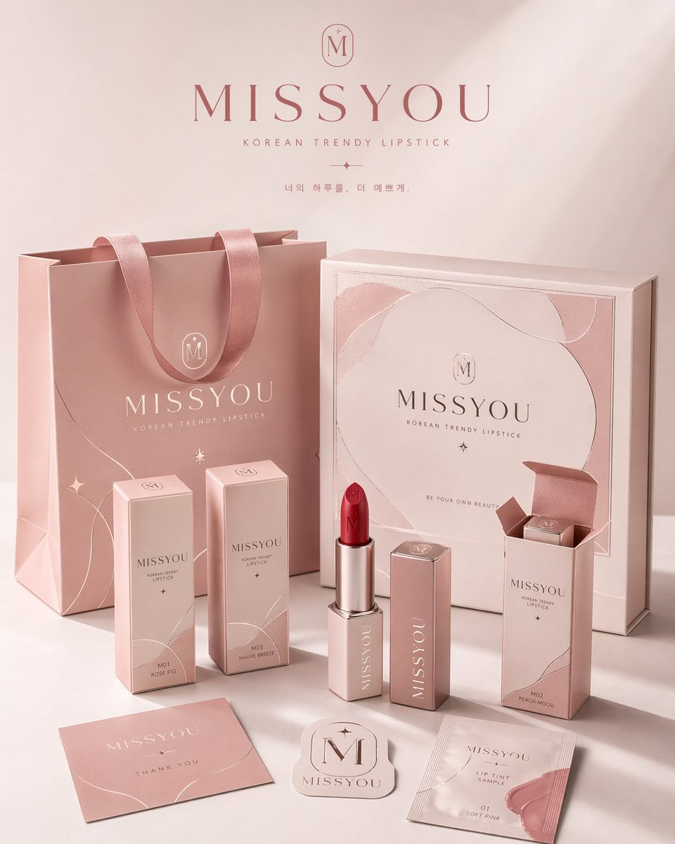 Professional Brand Packaging System のQwen Imageプロンプト例: A comprehensive, high-aesthetic prompt for creating a complete brand packaging system display with commercial photography...