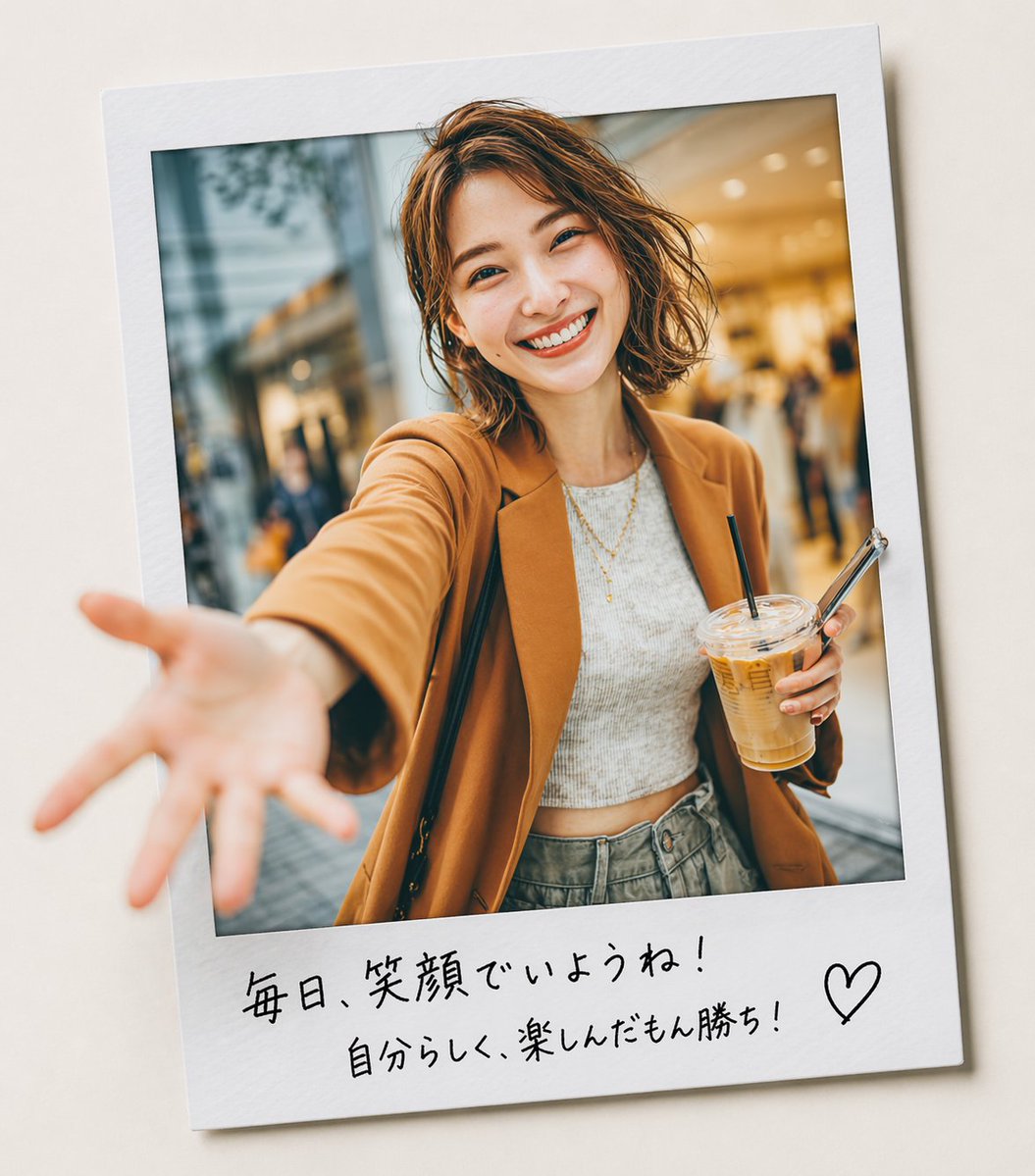 3D Pop-out Polaroid Effect 的 GPT Image 2 提示词示例图 变化图 2:A creative prompt for a Polaroid photo where the subject appears to be jumping out of the frame.