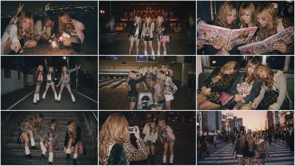 Nostalgic Japanese Gal Grid Images Qwen Image prompt example: A prompt designed to generate a 3x3 grid of nostalgic, emotional snapshots themed around 90s-2000s Japanese...