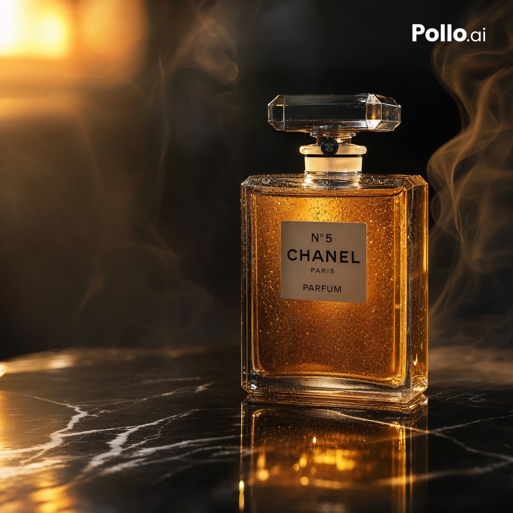Luxury Perfume Ad Shot 的 REVE 2 提示词示例图:This prompt generates a moody high-end perfume product advertisement image, ideal for luxury branding, ecommerce hero banners, and social...