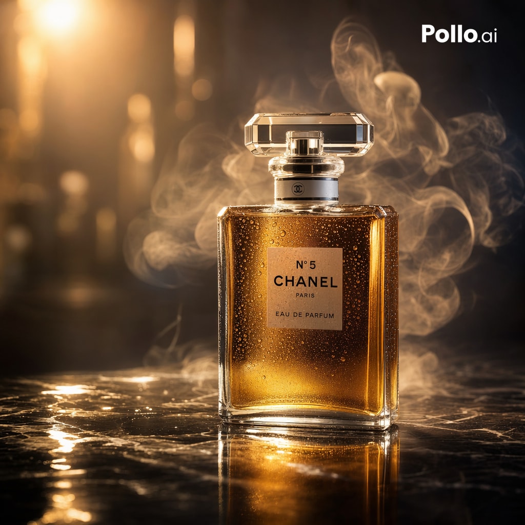 Luxury Perfume Ad Shot 的 REVE 2 提示词示例图 变化图 2:This prompt generates a moody high-end perfume product advertisement image, ideal for luxury branding, ecommerce hero banners, and...