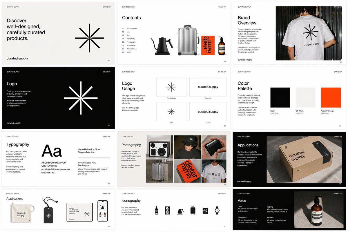 Brand Kit Design Prompt Qwen Image 프롬프트 예시: A prompt for creating a comprehensive brand kit with guidelines using reference images for style consistency in GPT Image 2.