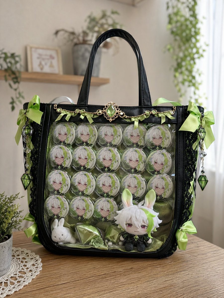 Anime Character Ita-bag Creation 的 GPT Image 2 提示词示例图：A detailed prompt for generating a photorealistic 'ita-bag'—a fan-decorated bag featuring specific anime character elements...